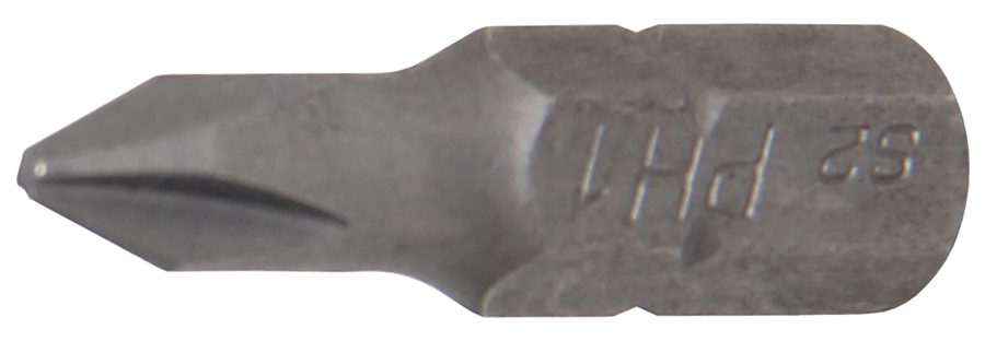 Bits | Garums 25mm | Ārējā sešstūra piedziņa 6,3 mm (1/4 collas) | Phillips PH1