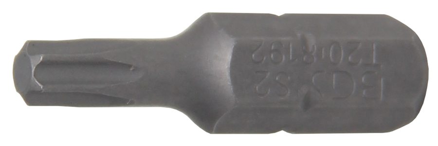 Bits | Garums 25mm | Ārējā sešstūra piedziņa 6,3 mm (1/4") | T veida profils (Torx) T20
