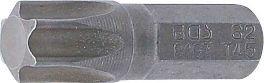 Bits | Garums 25mm | Ārējā sešstūra piedziņa 6,3 mm (1/4") | T veida profils (Torx) T45