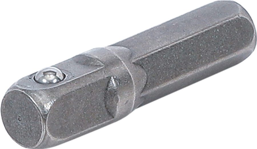 Uzgaļu sprūdrata adapteris | Ārējais sešstūris 6,3 mm (1/4") - ārējais kvadrāts 6,3 mm (1/4") | 30 mm