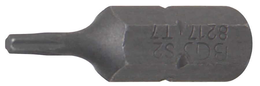 Bits | Garums 25mm | Ārējā sešstūra piedziņa 6,3 mm (1/4") | T veida profils (Torx) T7