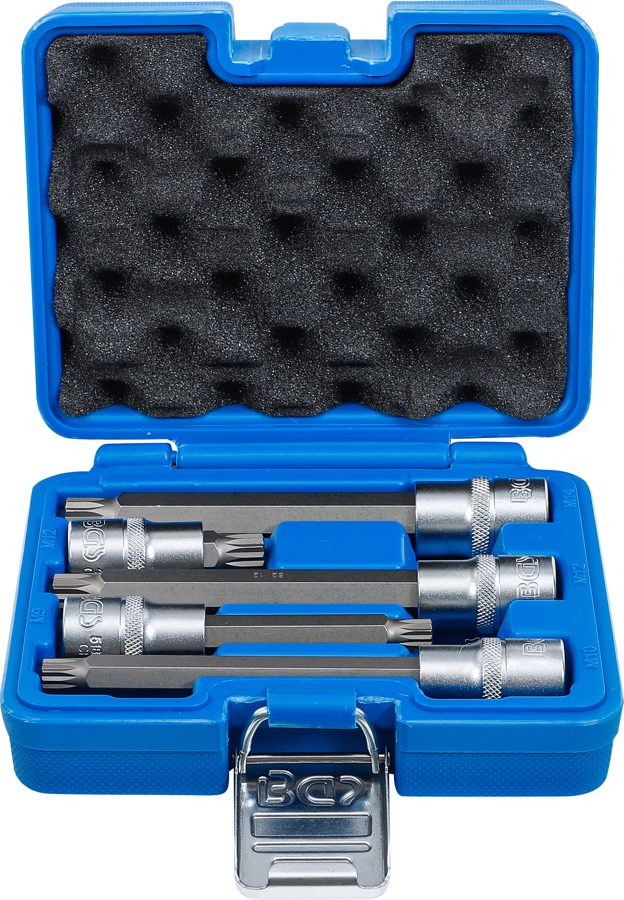 Uzgaļu ieliktņu komplekts | Piedziņas iekšējais kvadrāts 12,5 mm (1/2") | iekšējais spline (XZN) | 5 gab.