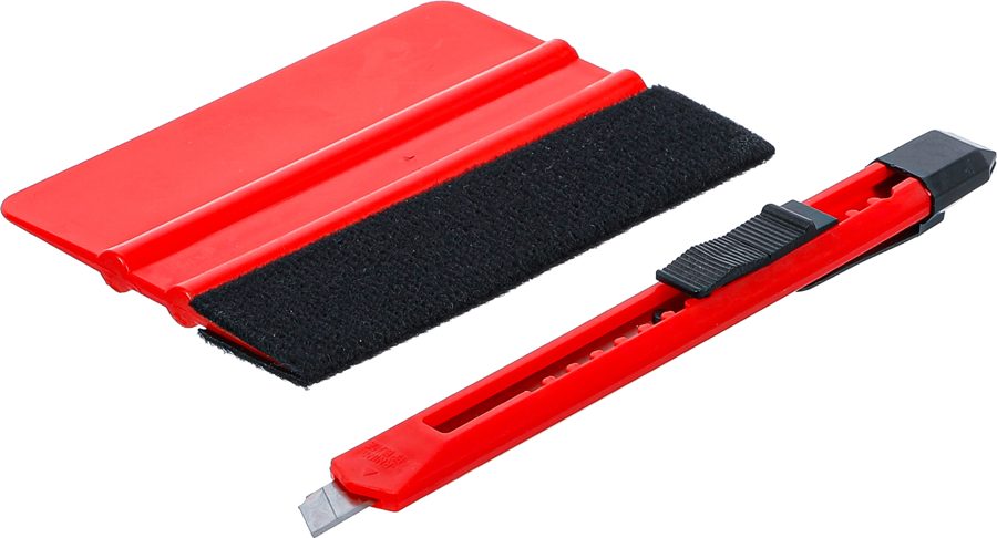 Plastmasas rakeļu komplekts | priekš slaidiem | ar filca malu | 2 gab.