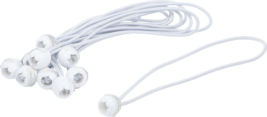 Elastīgo lentu komplekts | ar bumbu | 27 cm | 10 gab.