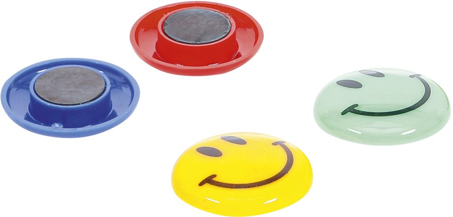 Magnētu komplekts | "Smaids" | Ø 40 mm | 4 gab.