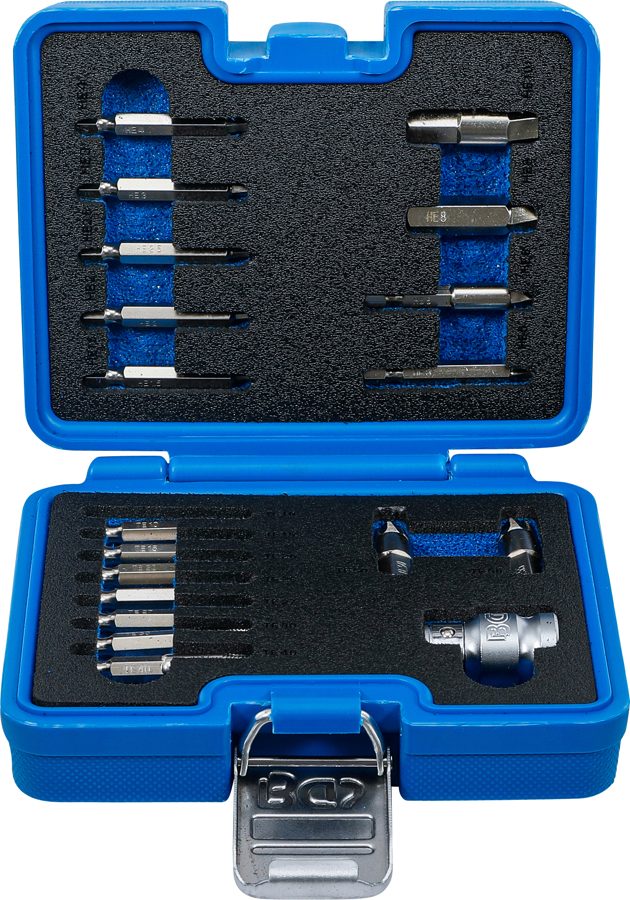 Skrūvju nosūcēju komplekts | sešstūra ligzdai 1,5 - 10 mm / T-profilam (Torx) | T10 - T55 | 19 gabali