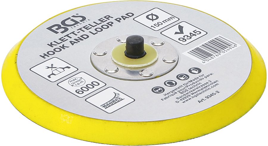 Velcro plāksne precei 9345 | Ø 150 mm