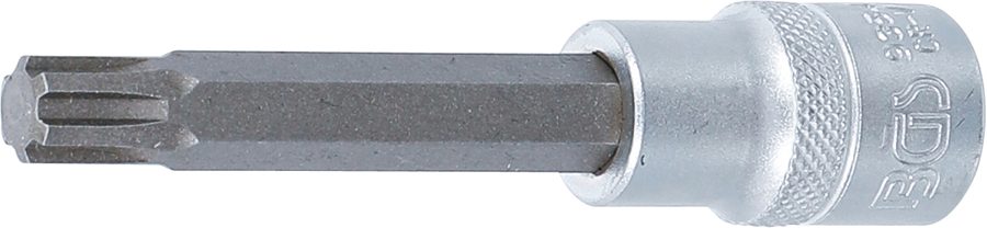 Uzgaļu ieliktnis | Garums 100mm | Iekšējā kvadrātveida piedziņa 12,5 mm (1/2") | Ķīļa profils (Ribe) M10.3