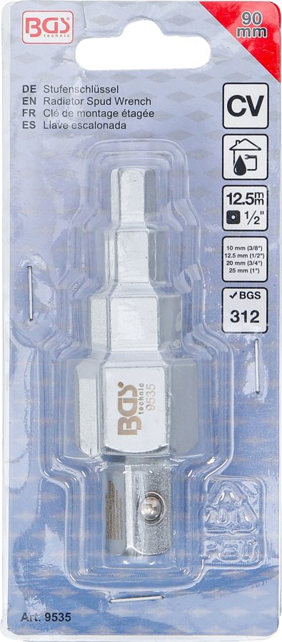 Līmeņa atslēga | Drive external square 12.5 mm (1/2") | 4 stages
