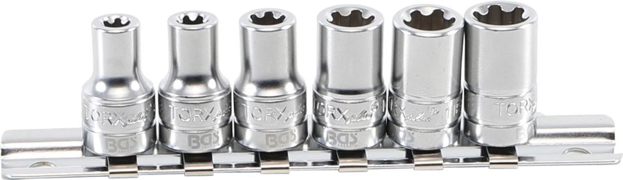 Uzgriežņu atslēgu ieliktņu komplekts T-Profile Plus (Torx Plus) | Piedziņas iekšējais kvadrāts 6,3 mm (1/4") | SW 6EP - 12EP | 6 gab.