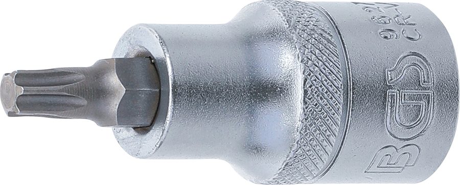 Uzgaļu ieliktnis | Garums 55mm | Iekšējā kvadrātveida piedziņa 12,5 mm (1/2") | T veida profils (Torx) T35