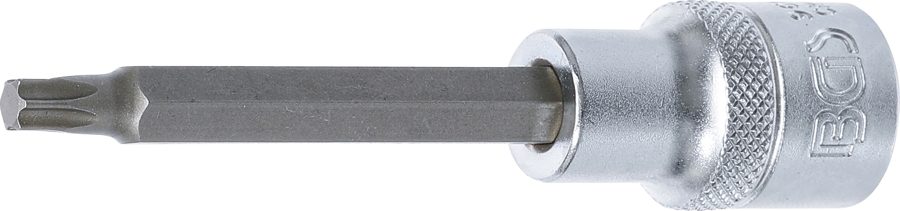 Uzgaļu ieliktnis | Garums 100mm | Iekšējā kvadrātveida piedziņa 12,5 mm (1/2") | T veida profils (Torx) T35
