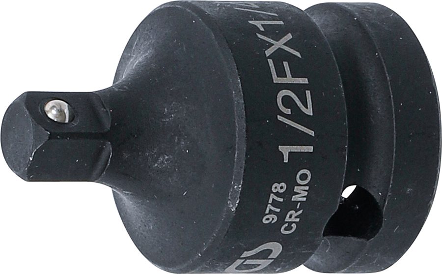 Strāvas ligzdas adapteris | Iekšējais kvadrāts 12,5 mm (1/2") - ārējais kvadrāts 6,3 mm (1/4")