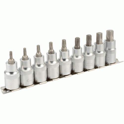 Muciņu komplekts ar uzgali Torx® 1/2"