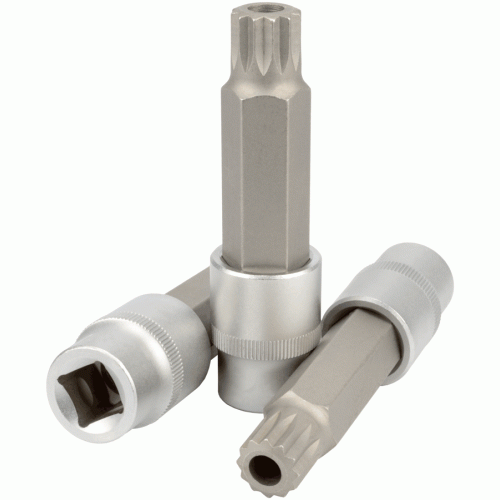 Muciņa ar uzgali Spline ar caurumu 1/2"