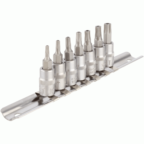 Muciņu komplekts ar ieliktni Torx Plus® 1/4"