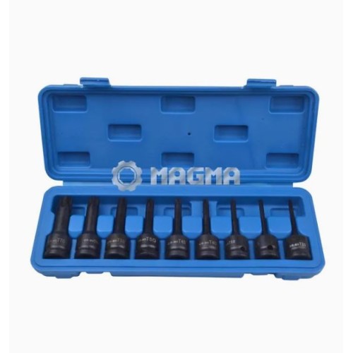 TORX TORX uzgaļu komplekts, 9 gab., 1/2" , OEM, MG30009B