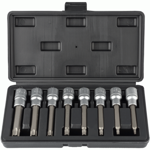 Muciņu komplekts ar uzgali Torx® 1/2"