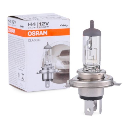 Halogēnspuldze Osram Classic H4 12V 60/55 P43T, O-64193CLC