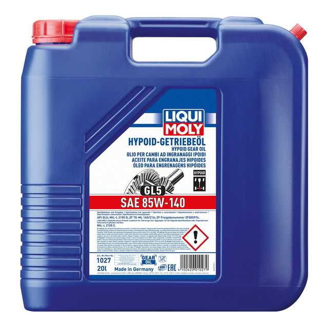 Hypoid Gear Oil (GL5) SAE 85W-140