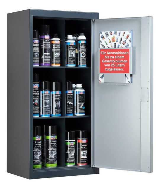 Chemical cabinet for workshop products