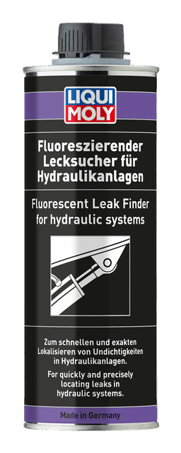 Fluorescent Leak Finder for hydraulic systems