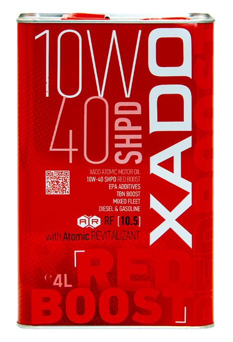 10W-40 SHPD RED BOOST XADO Oil 4L