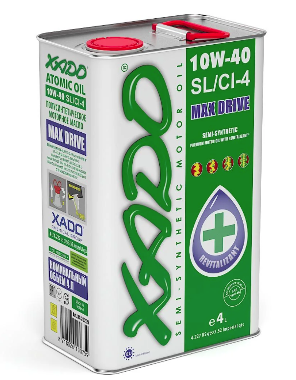 10W-40 SL/CI-4 XADO ATOMIC OIL 4L