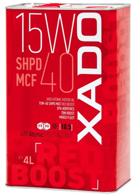 15W-40 SHPD MCF RED BOOST XADO OIL 4L