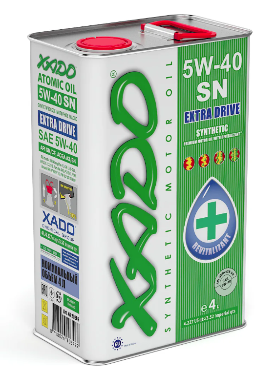 5W-40 SN XADO ATOMIC OIL 4L