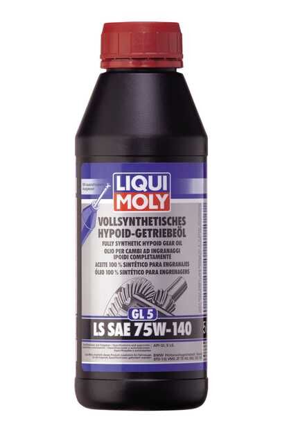 Pilnībā sintētiska hipoīdā transmisijas eļļa (GL5) LS SAE 75W-140 500 ml