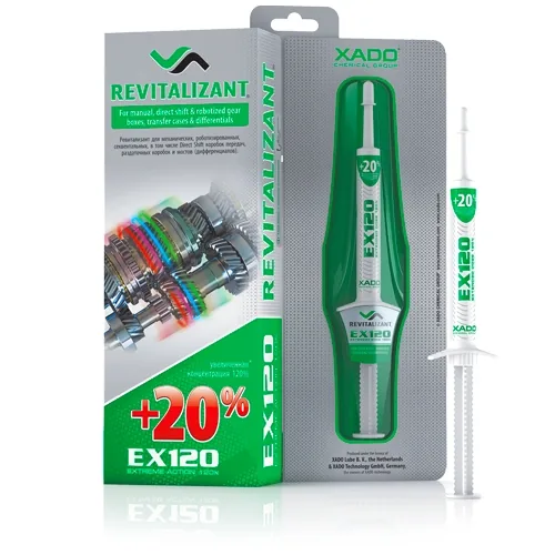 XADO Revitalizants EX120 pārnesumkārbām un reduktoriem 8ml