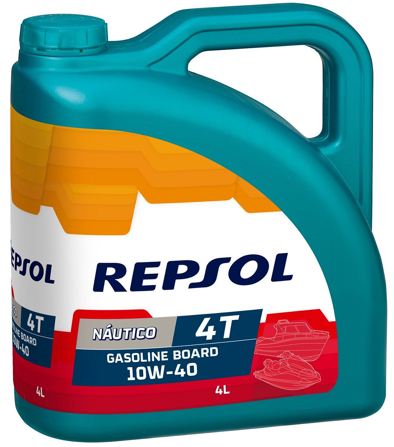 REPSOL NAUTICO GASOLINE BOARD 4T 10W40 4L