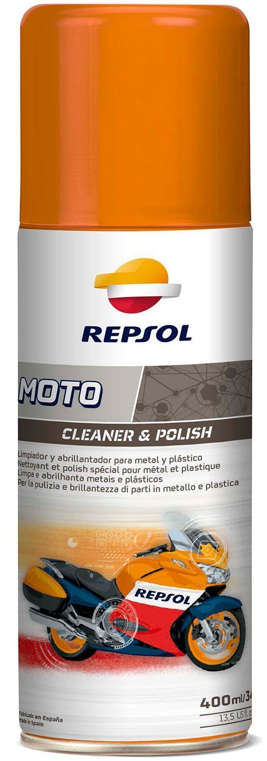 REPSOL MOTO CLEANER Y POLISH 400 ml