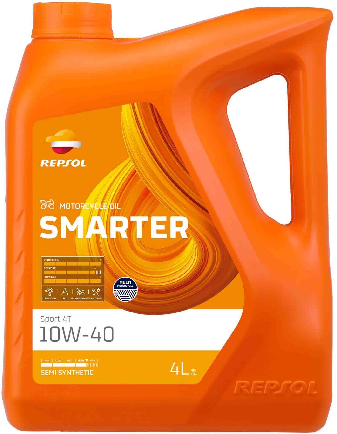 REPSOL SMARTER SPORT 4T 10W40 4L