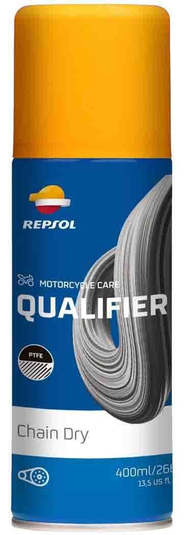 REPSOL ķēžu eļļa QUALIFIER CHAIN DRY (baltā PTFE) 400ml