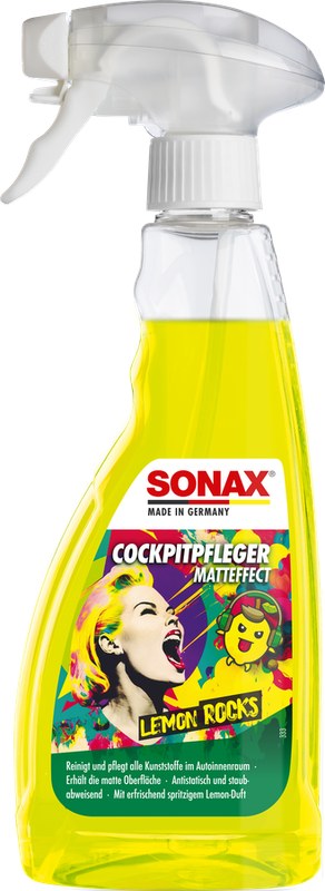SONAX Cockpit Spray matt effect Lemon Rocks, 500 ml