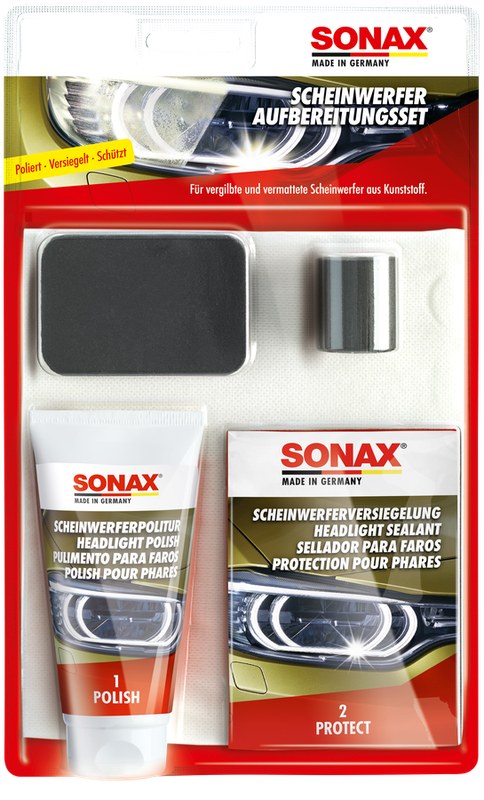 SONAX Headlight Restoration Kit, 75 ml