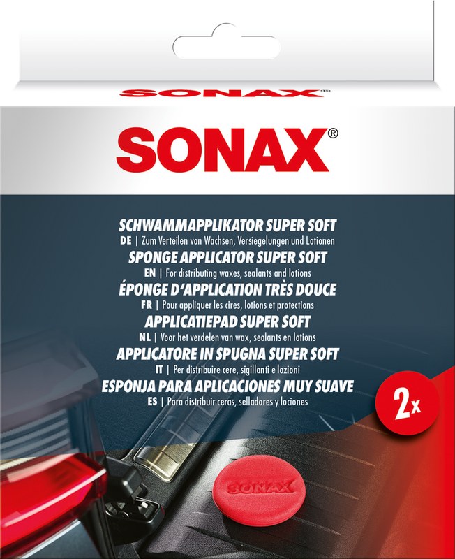 SONAX Sponge Applicator -super soft- (2 pcs.), 2 vnt