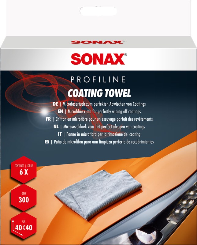 SONAX Coating Towel (6 pcs.), 1 vnt