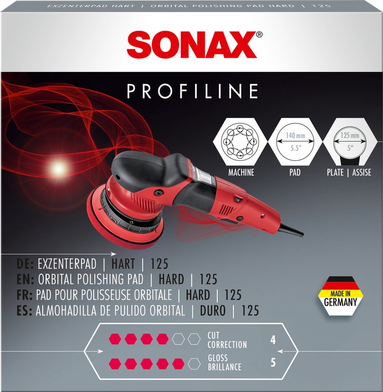 SONAX Orbital Polishing Pad hard 125, 1 vnt