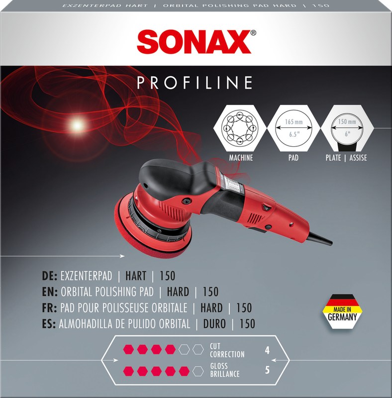 SONAX Orbital Polishing Pad hard 150, 1 vnt