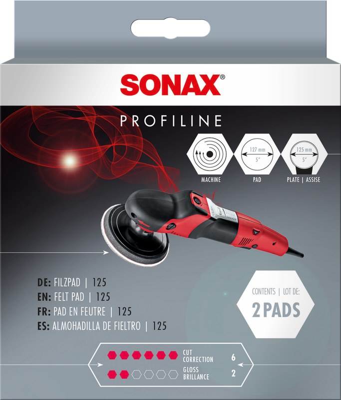SONAX Felt Pad 127 (2 pcs.), 2 vnt