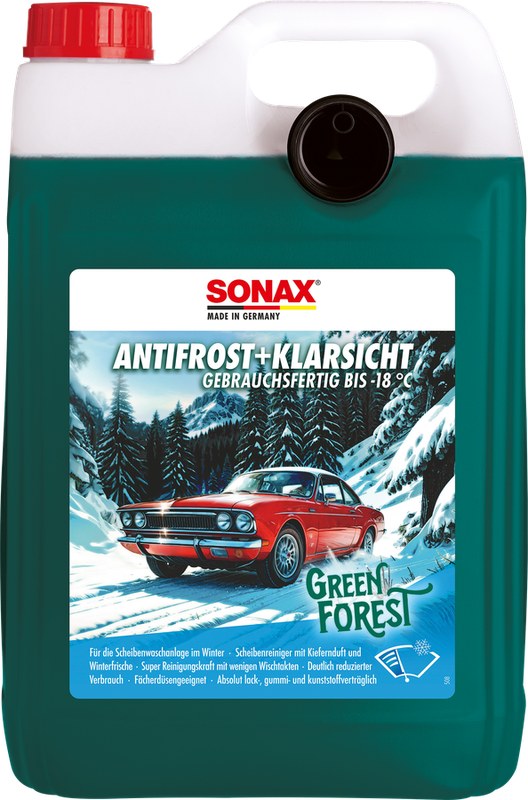 SONAX AntiFreeze+ClearView -18 °C Green Forest, 5L