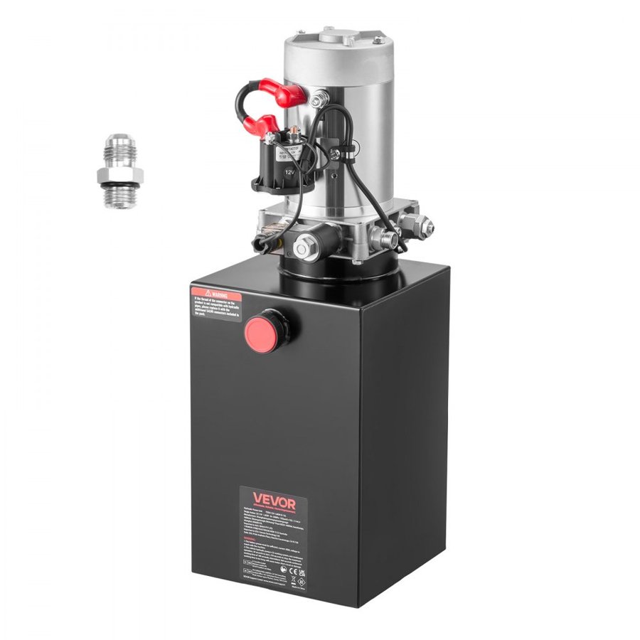 VEVOR 12V Hydraulic Power Unit – 3200 PSI, 15 Qt Tank