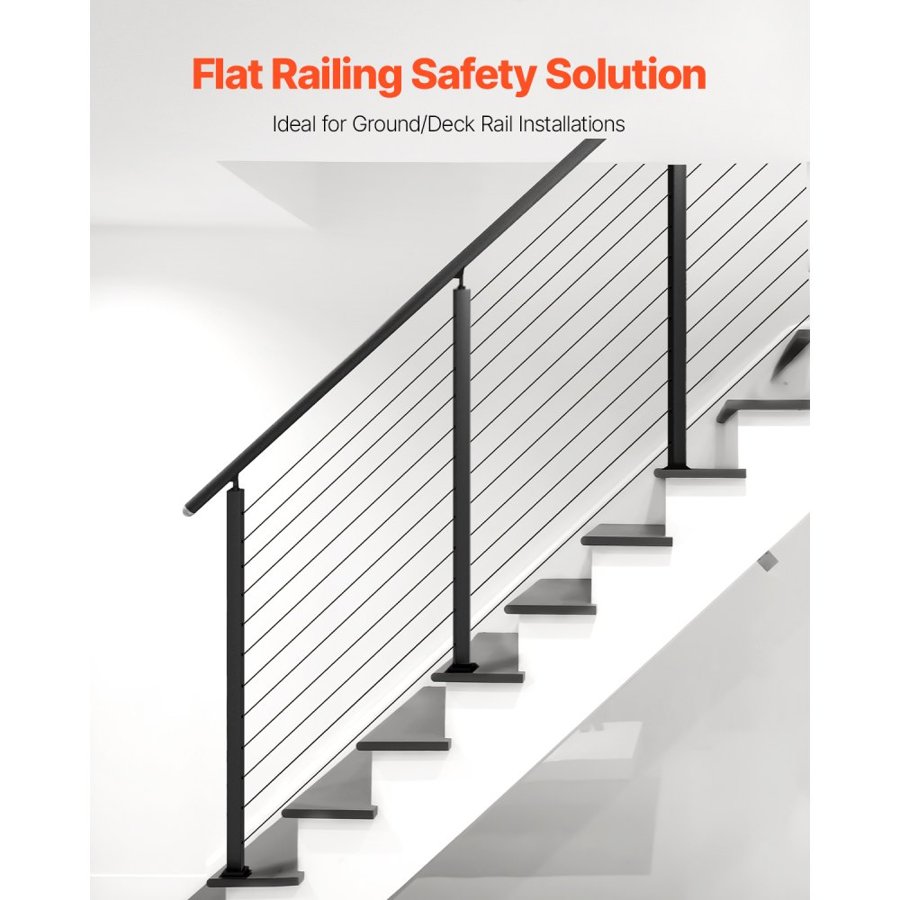 VEVOR Stair Railing Post – 42×2×2 Inch, 30° Holes, 1-Pack