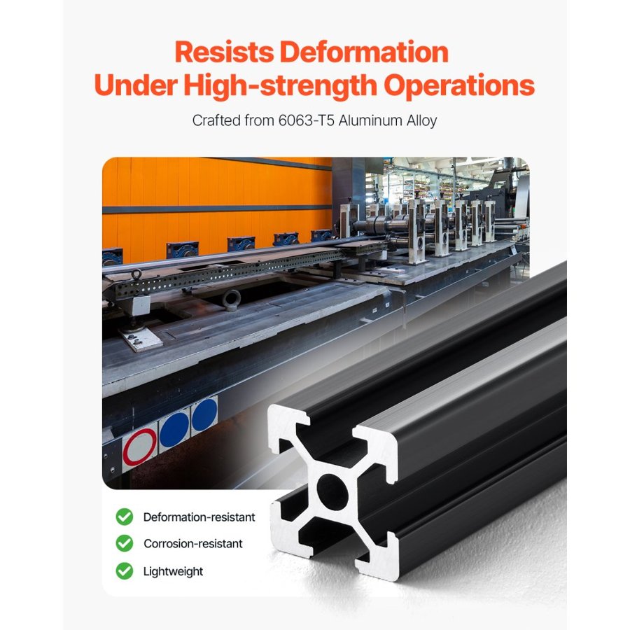 VEVOR T Slot Aluminum Extrusion Profiles – 2020 Rail 59 inch