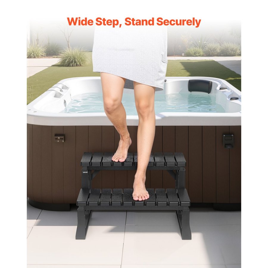 VEVOR Spa Tub Steps – 320 lbs Capacity, 23.6 in Wide