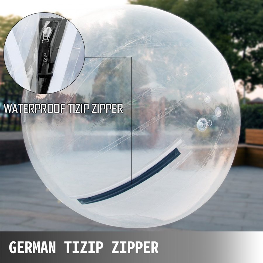 VEVOR 2m Water Walking Walker Ball Inflatable Pvc Swimming Zorb Ball Waterproof
