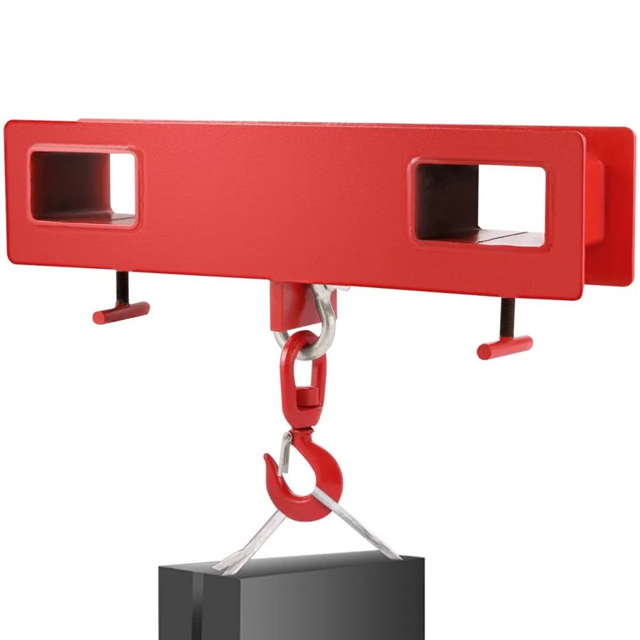 VEVOR 2 Ton Forklift Lifting Hook 4000 LBS/2000KG Capacity Lift Truck Fork Hoist Swivel Hook Mobile Crane Forklift Attachments
